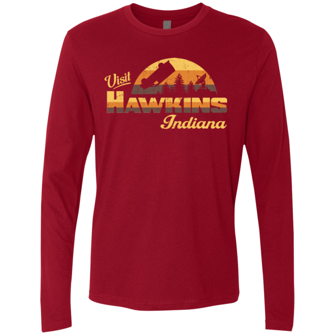 Visit Hawkins Men's Premium Long Sleeve