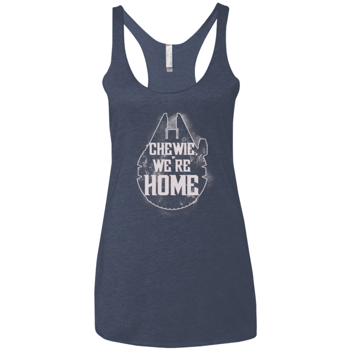 We're Home Women's Triblend Racerback Tank