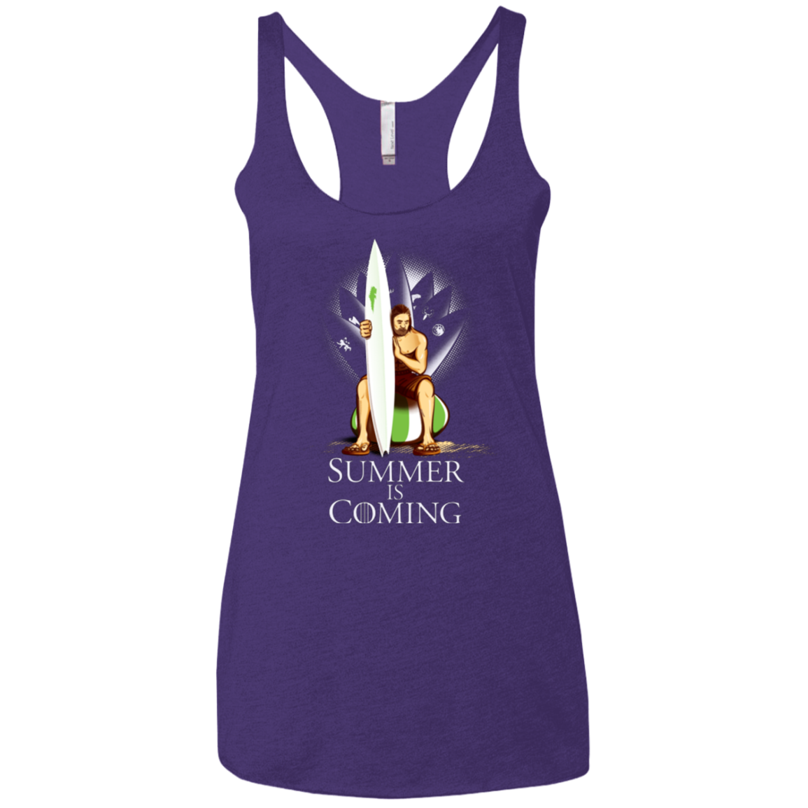 Summer is Coming Women's Triblend Racerback Tank