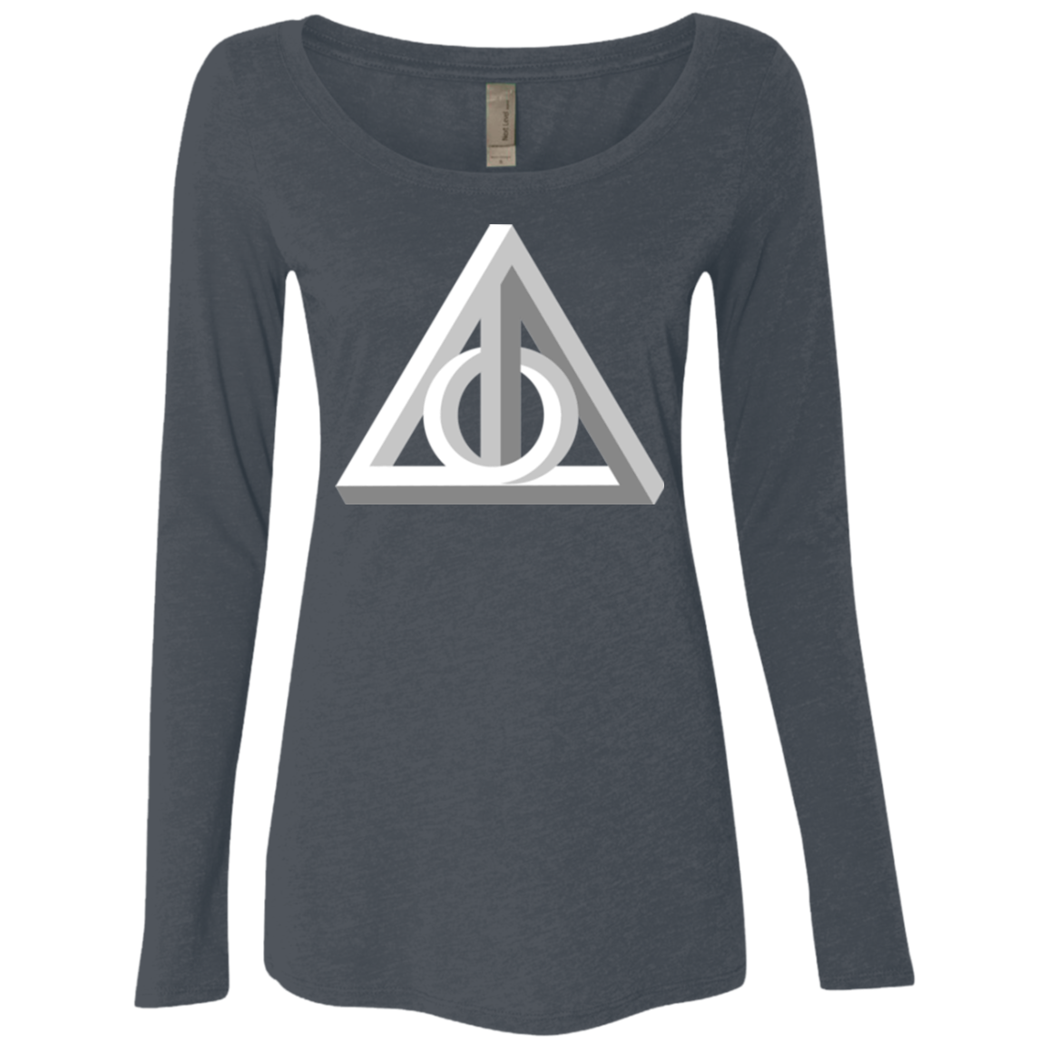 Deathly Impossible Hallows Women's Triblend Long Sleeve Shirt