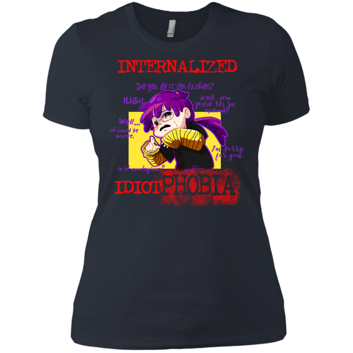 Idiot phobia Women's Premium T-Shirt