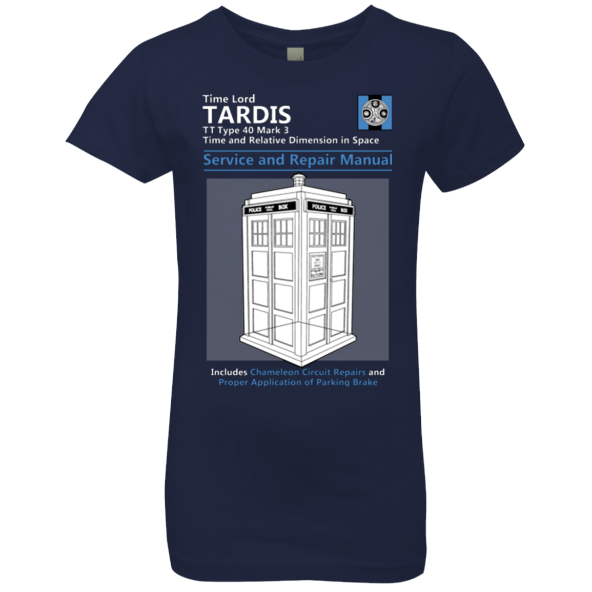 TARDIS SERVICE AND REPAIR MANUAL Girls Premium T-Shirt