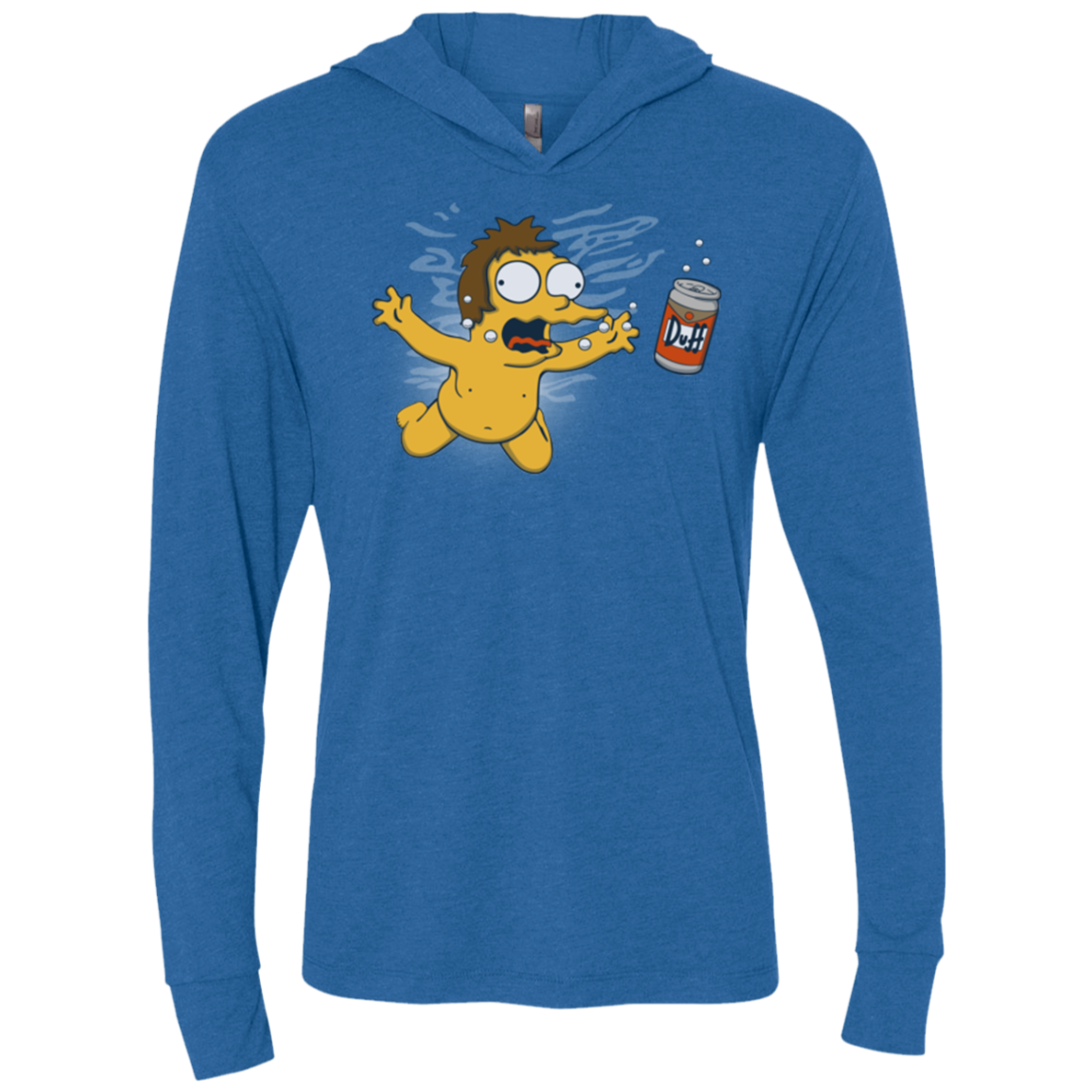 Duffmind Triblend Long Sleeve Hoodie Tee