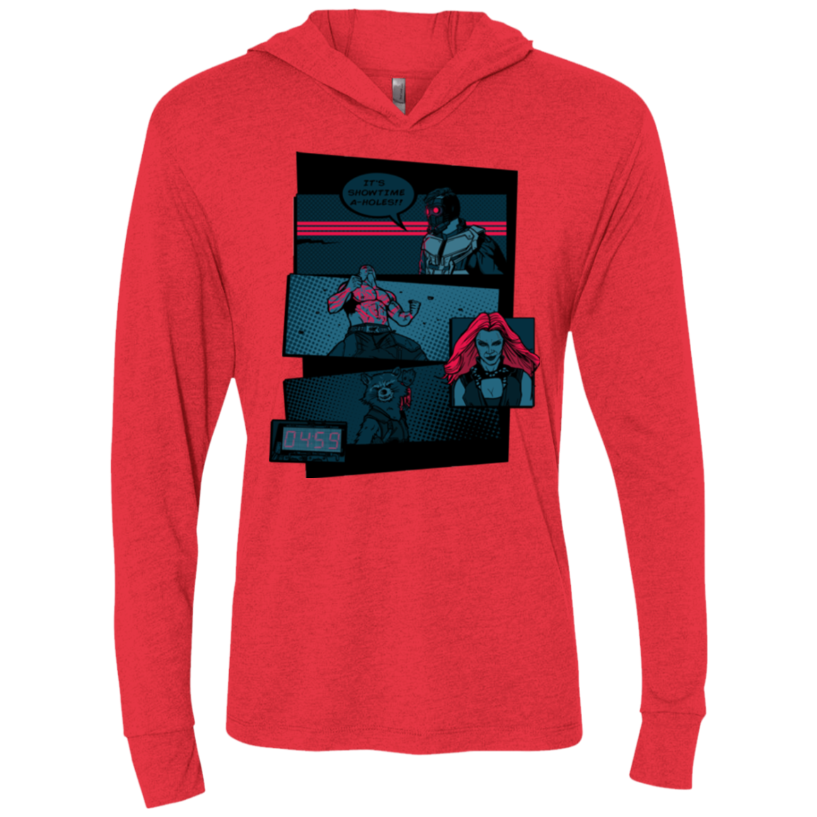 Showtime Triblend Long Sleeve Hoodie Tee