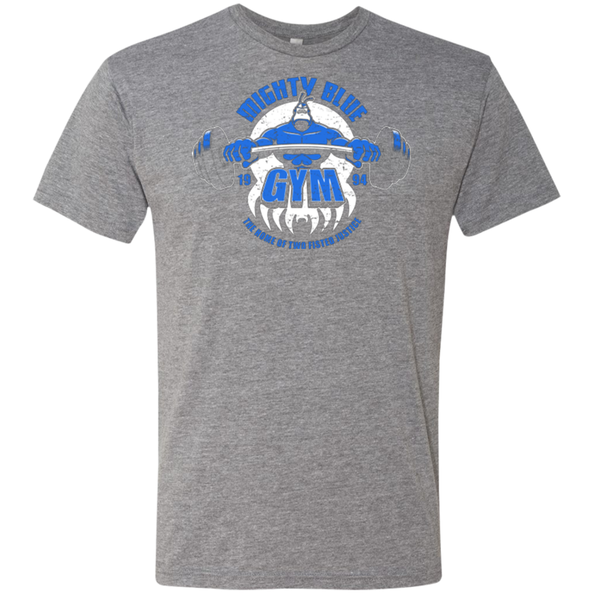 Mighty Blue Gym Men's Triblend T-Shirt