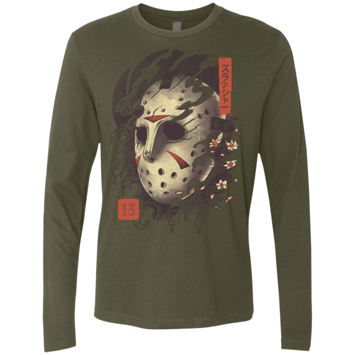 Oni Jason Mask Men's Premium Long Sleeve