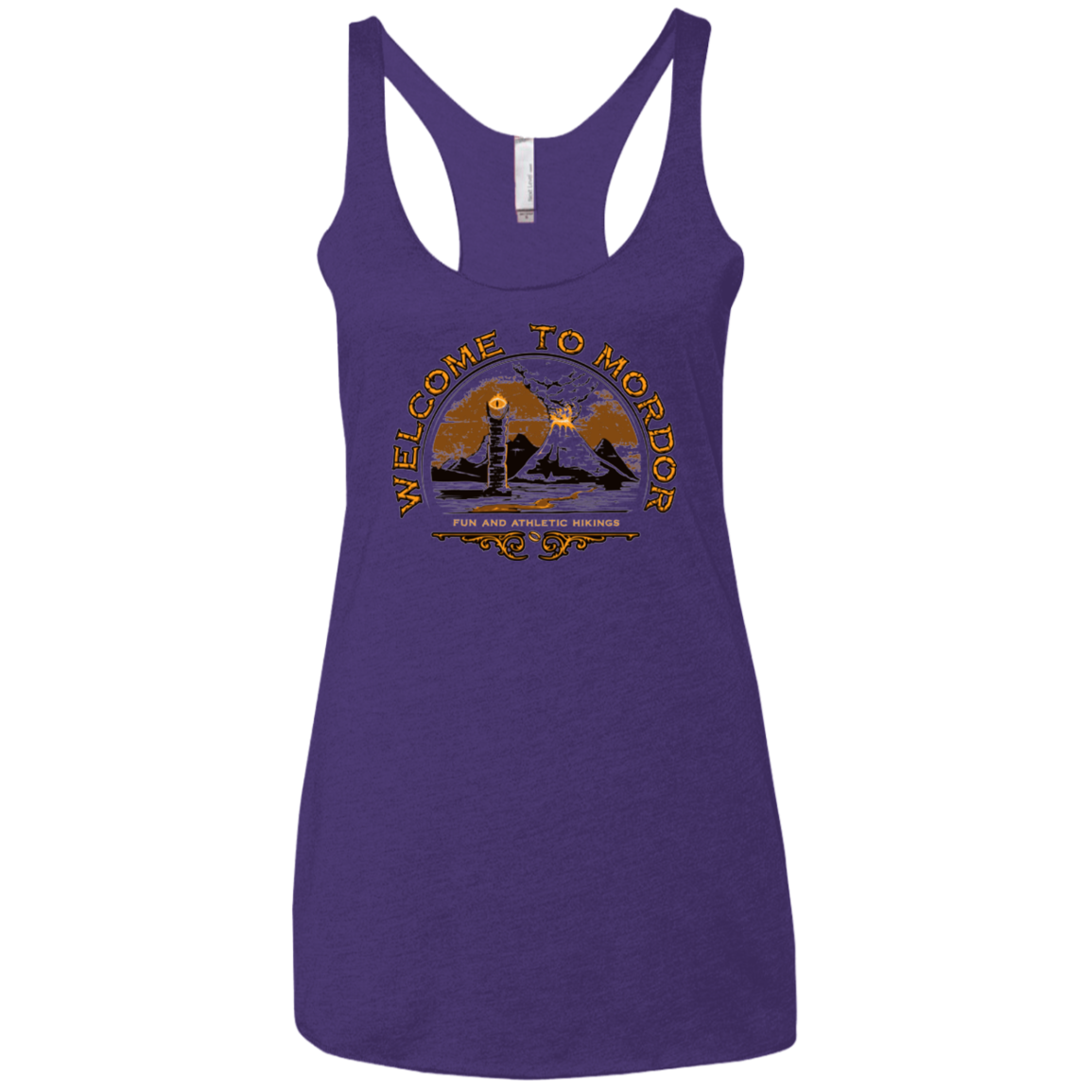Welcome to Mordor Women's Triblend Racerback Tank