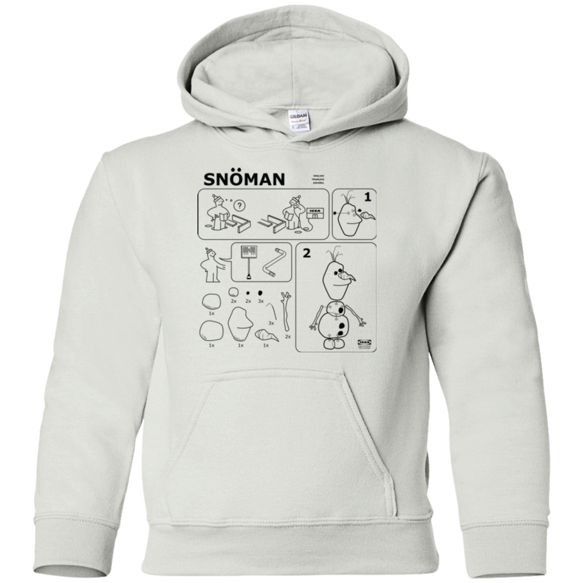 Build a Snowman Youth Hoodie