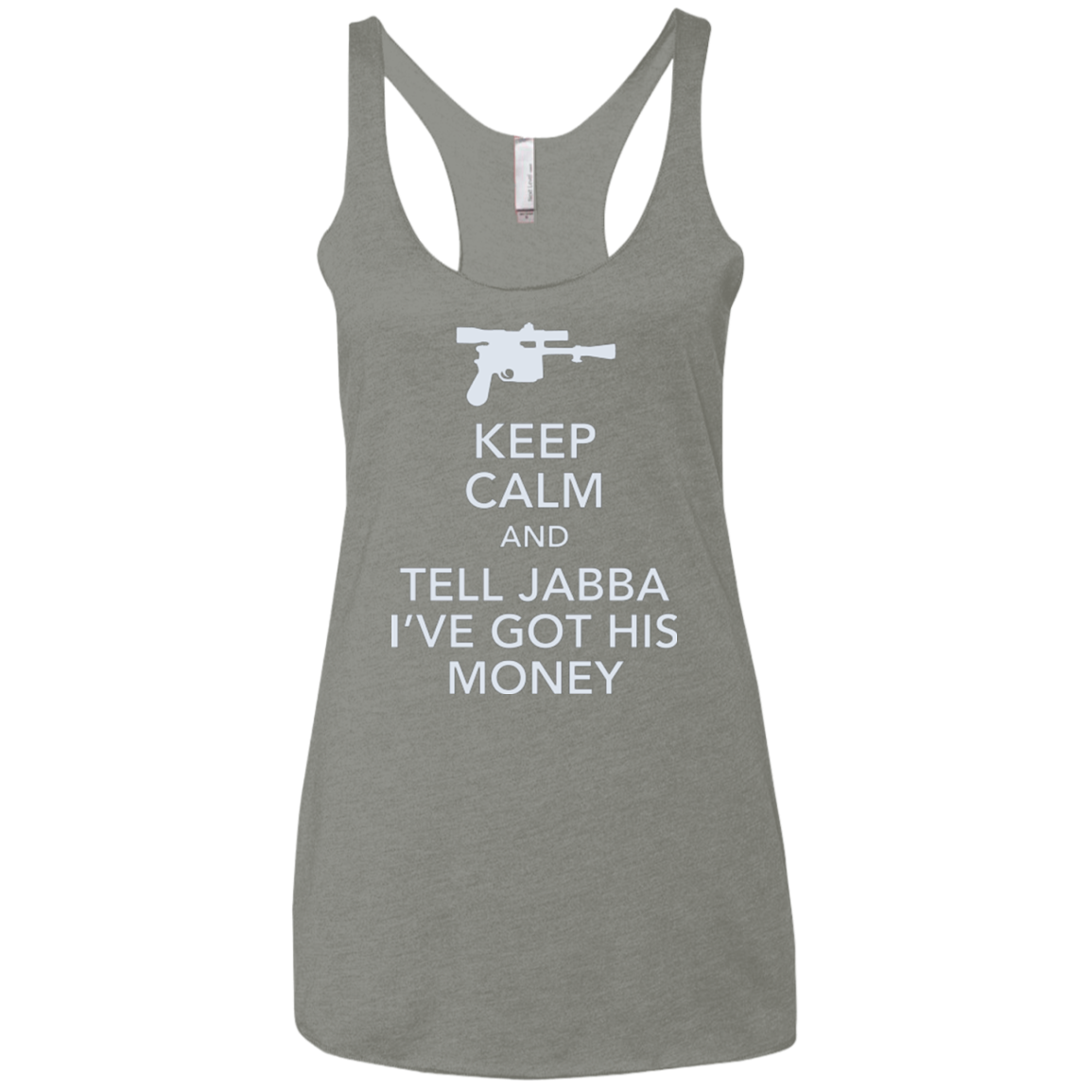 Tell Jabba (2) Women's Triblend Racerback Tank