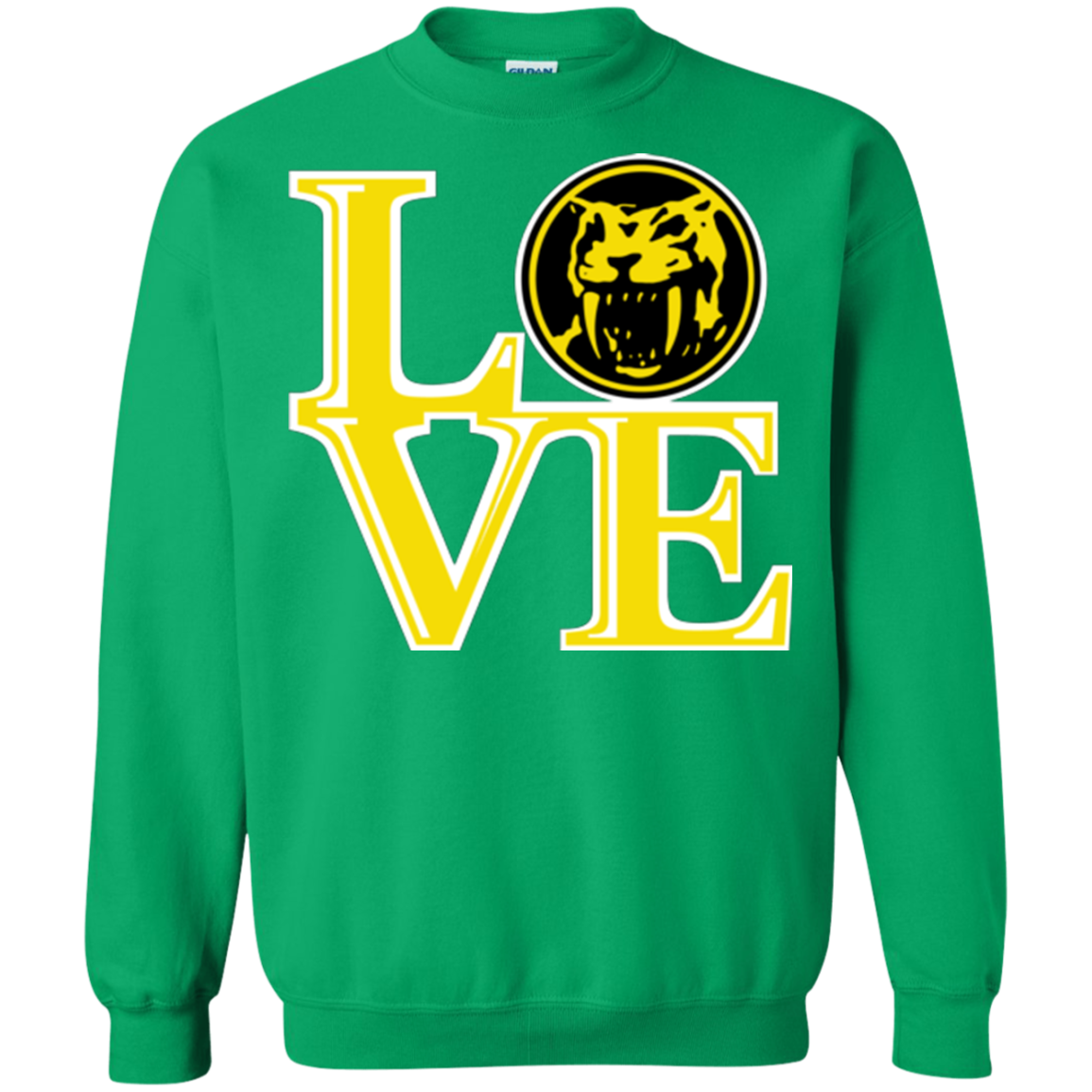 Yellow Ranger LOVE Crewneck Sweatshirt