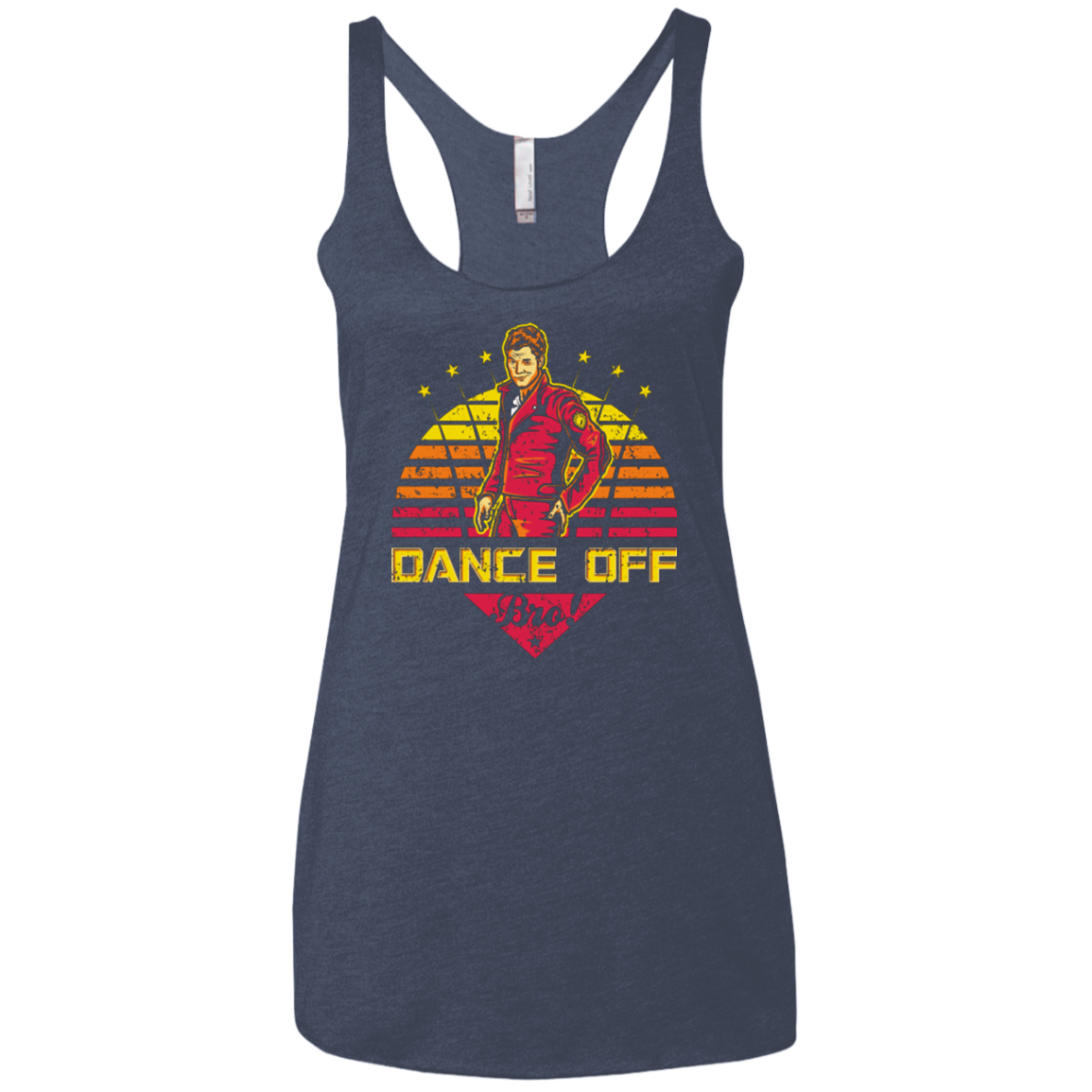 Dance Off Bro Women's Triblend Racerback Tank
