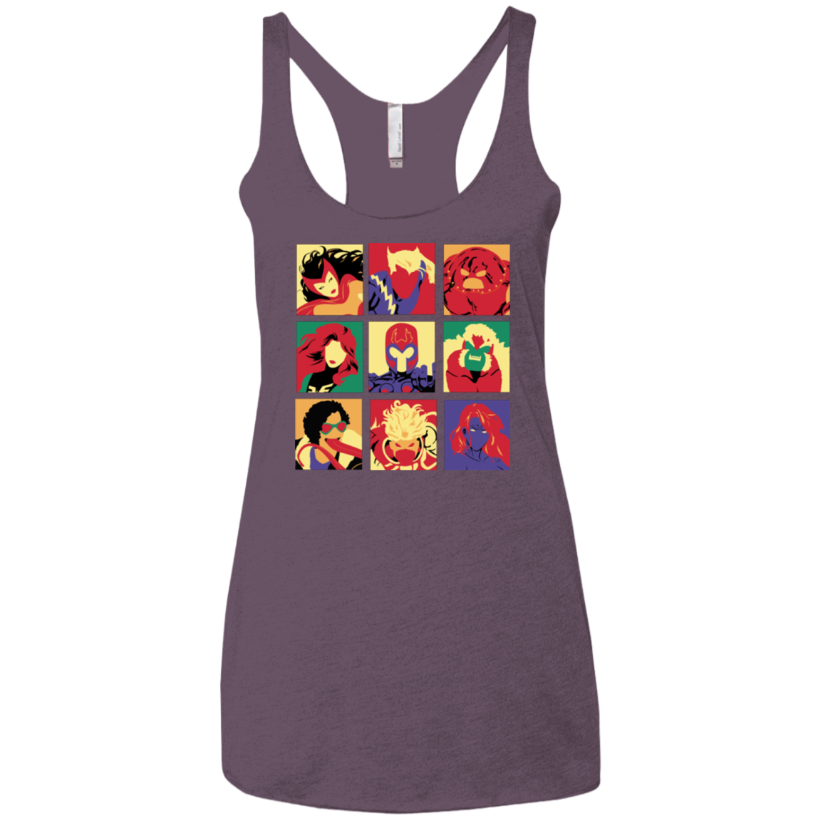 X villains pop Women's Triblend Racerback Tank