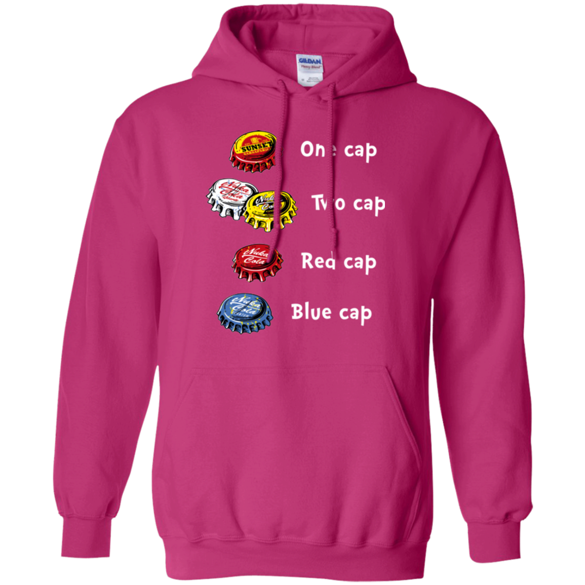 Bottle Caps Fever Pullover Hoodie