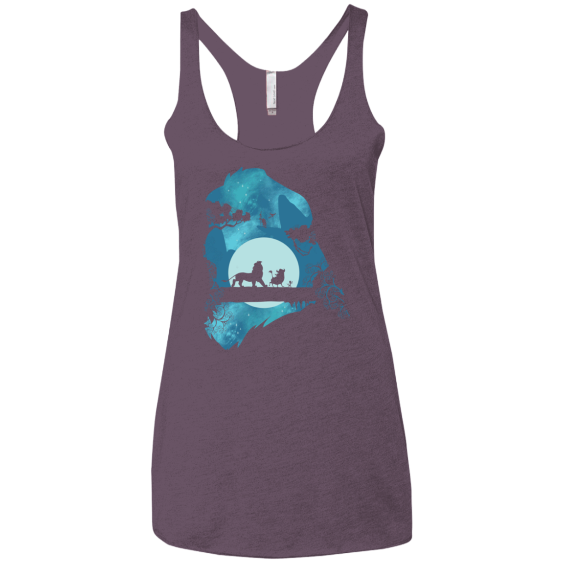 Lion Portrait Women's Triblend Racerback Tank