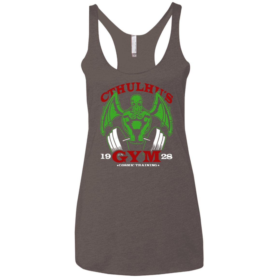 Cthulhu Gym Women's Triblend Racerback Tank