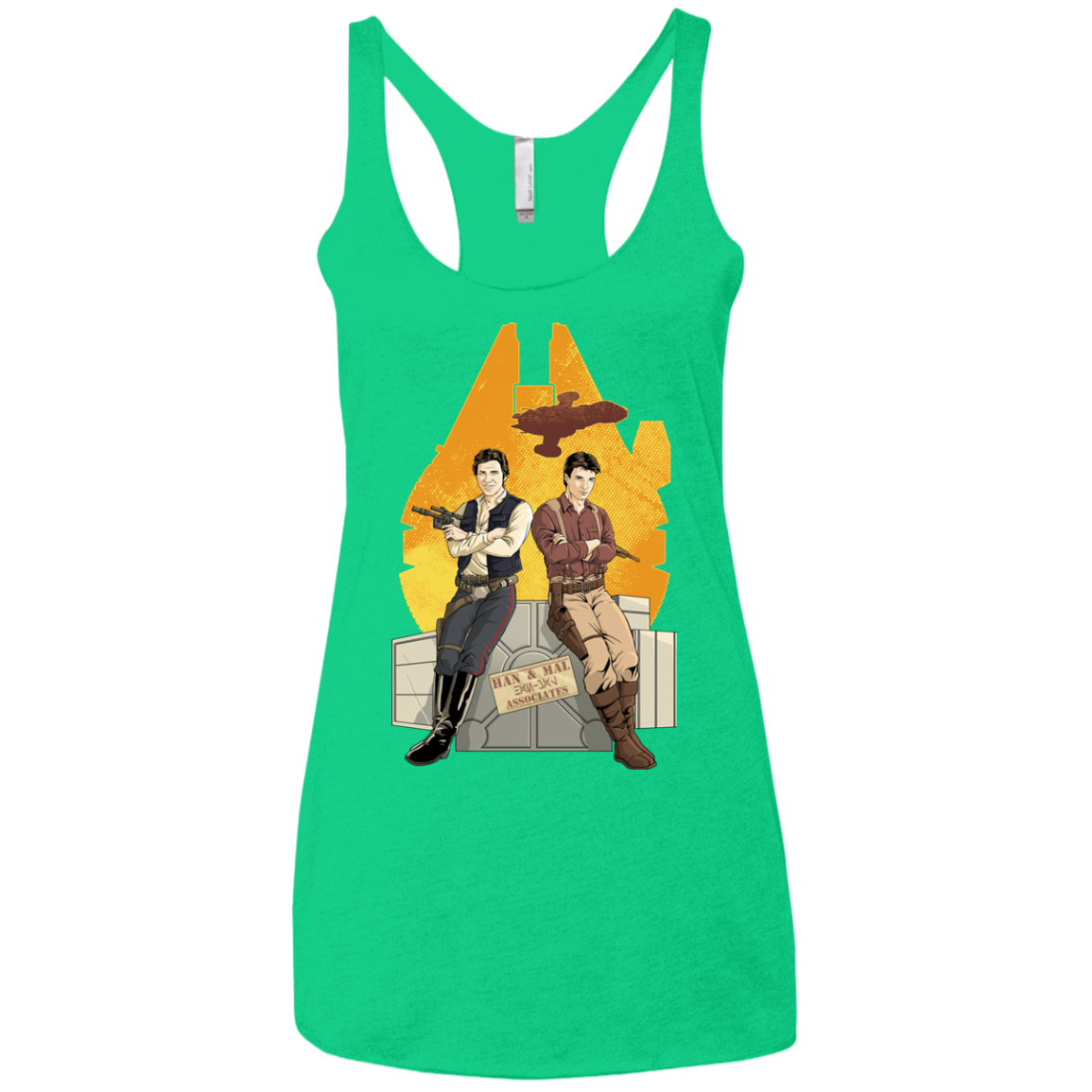 Partners In Crime Women's Triblend Racerback Tank
