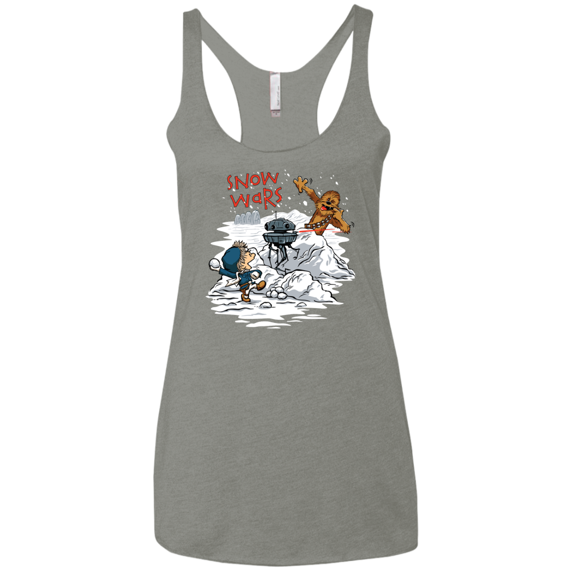Snow Wars Women's Triblend Racerback Tank