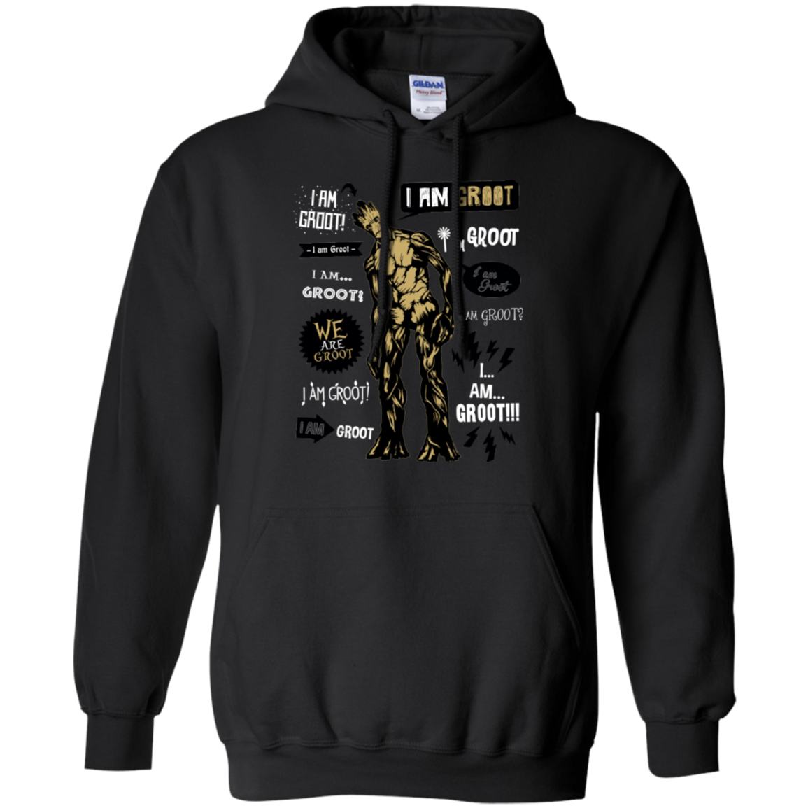 Groot Famous Quotes Pullover Hoodie