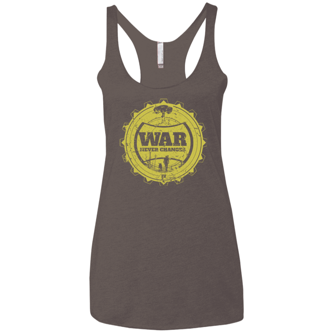 War never changes (2) Women's Triblend Racerback Tank