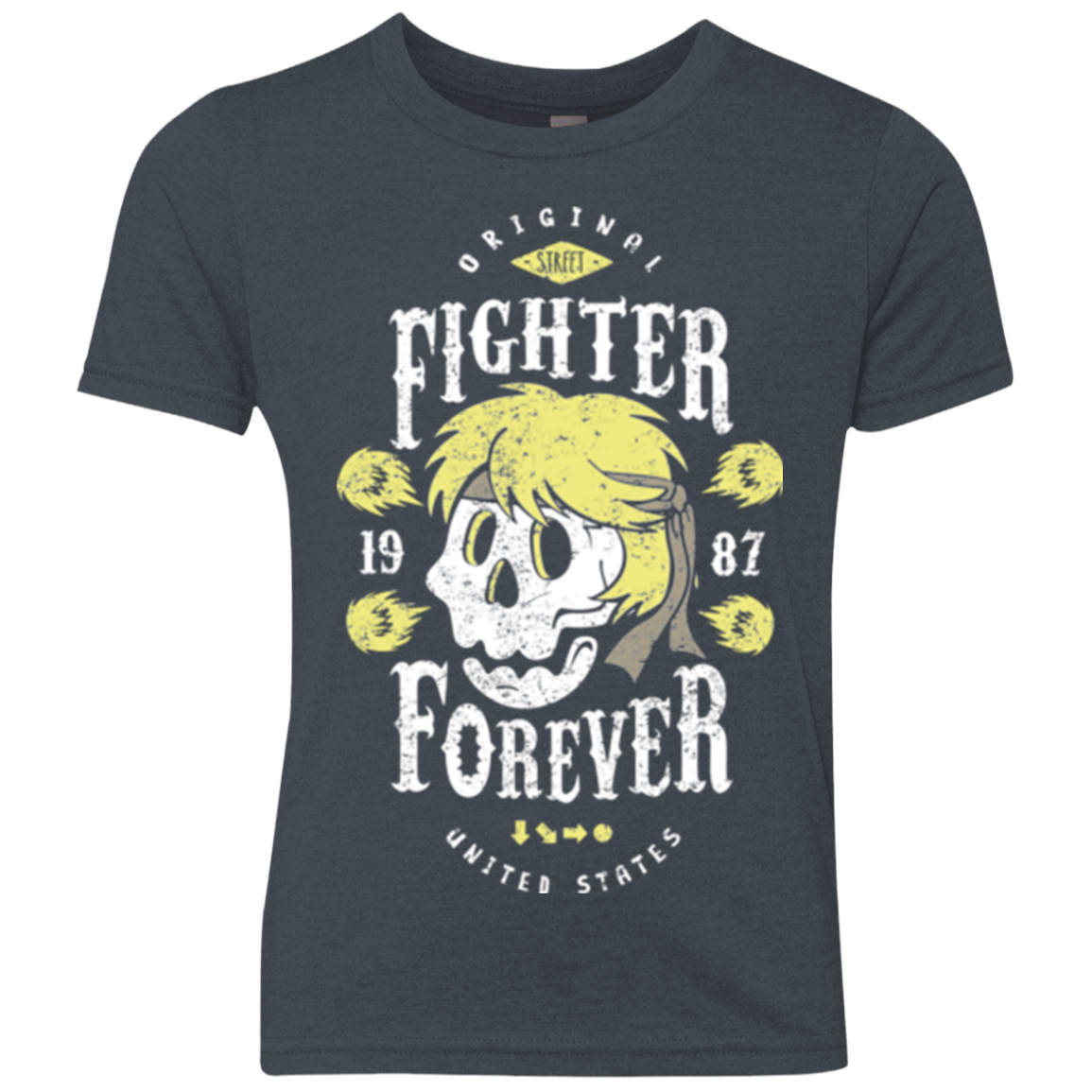 Fighter Forever Ken Youth Triblend T-Shirt