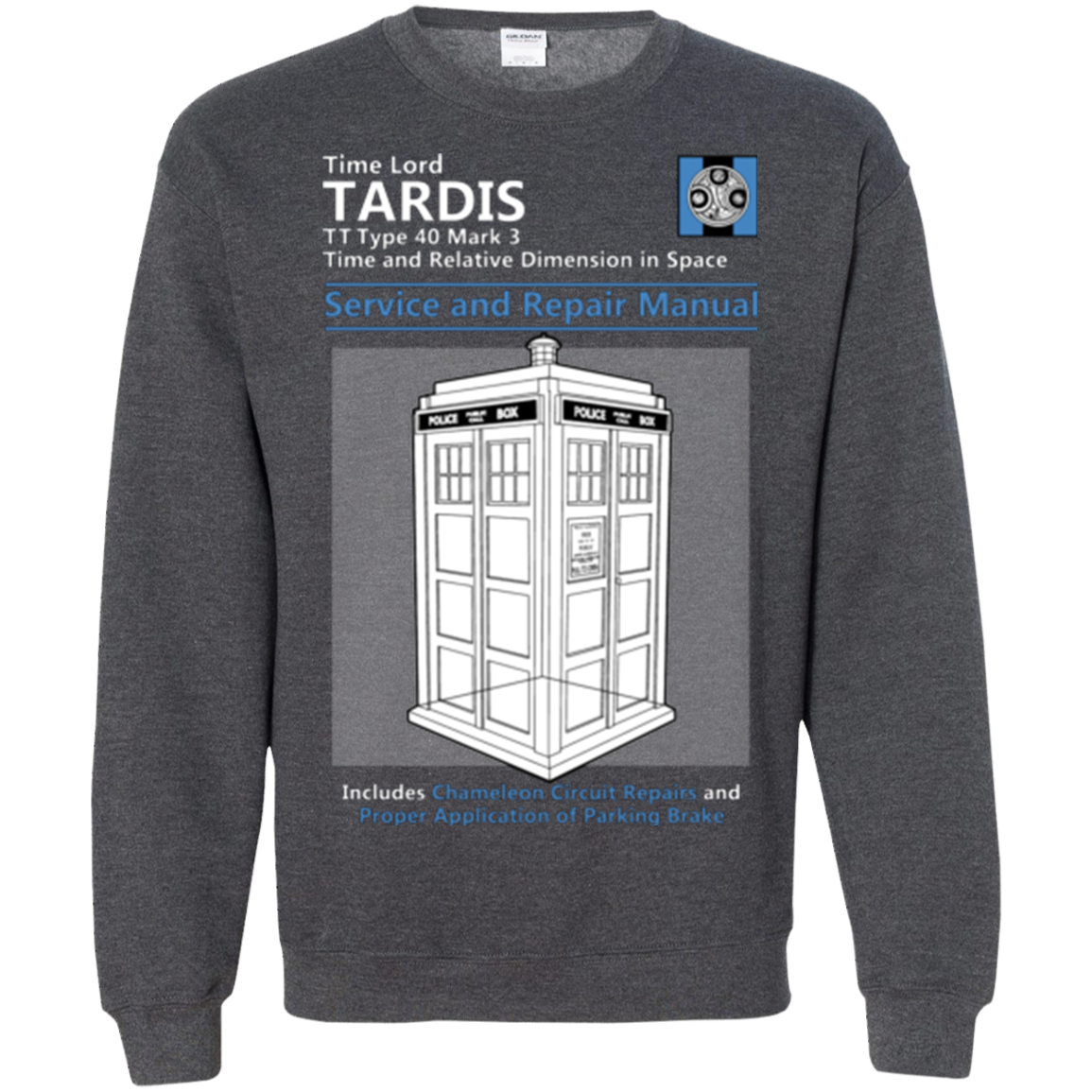 TARDIS SERVICE AND REPAIR MANUAL Crewneck Sweatshirt