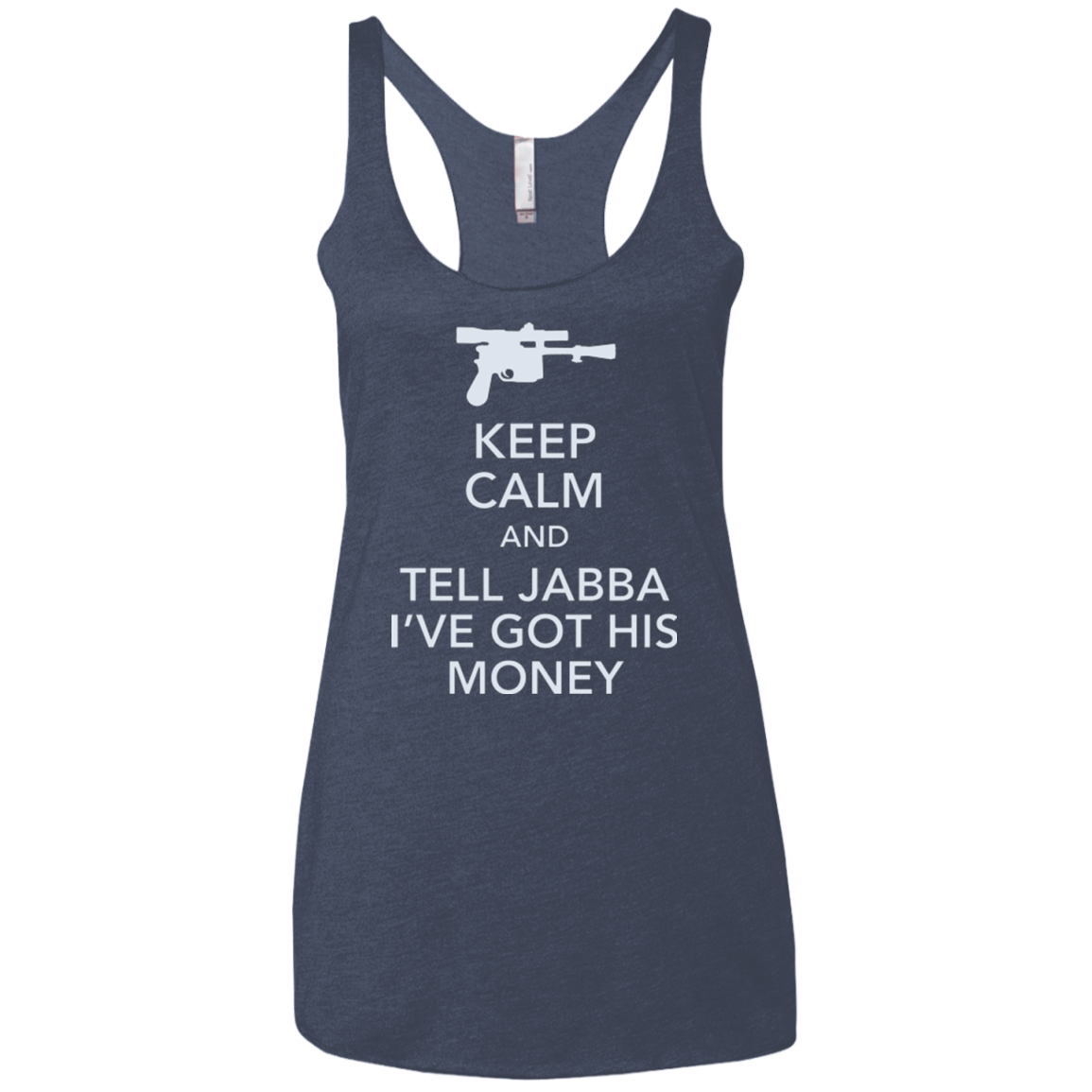 Tell Jabba (2) Women's Triblend Racerback Tank