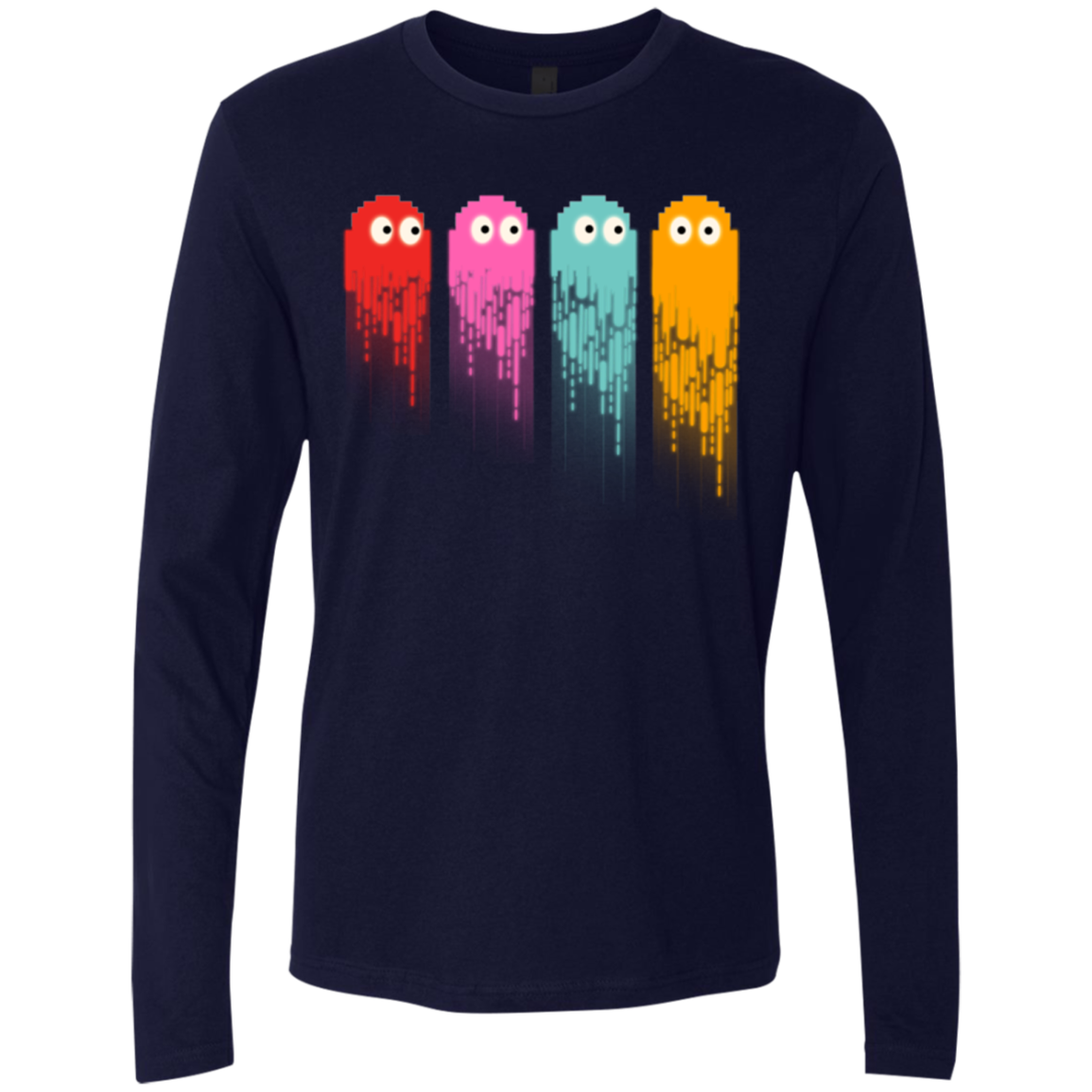 Pac color ghost Men's Premium Long Sleeve