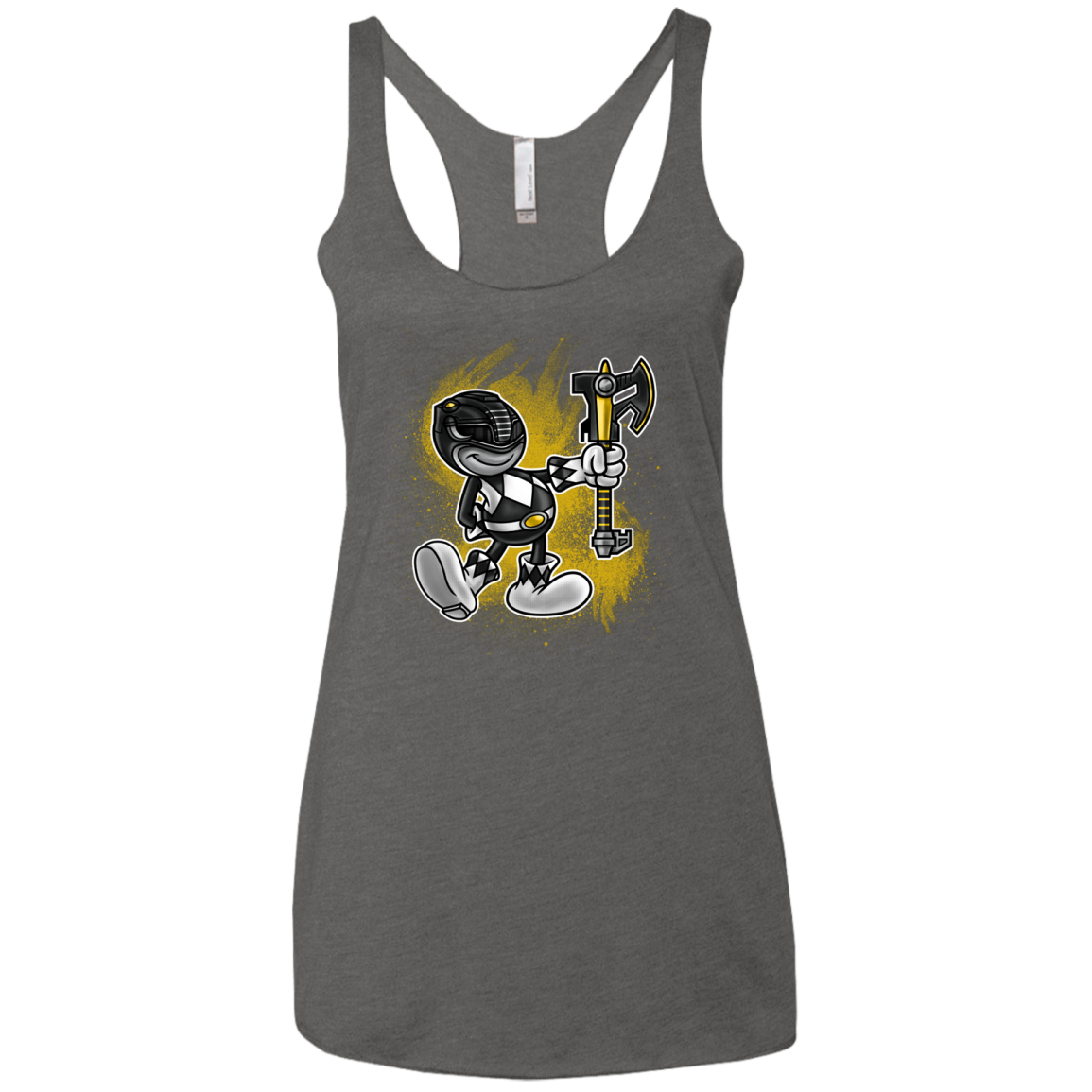 Black Ranger Artwork Women's Triblend Racerback Tank