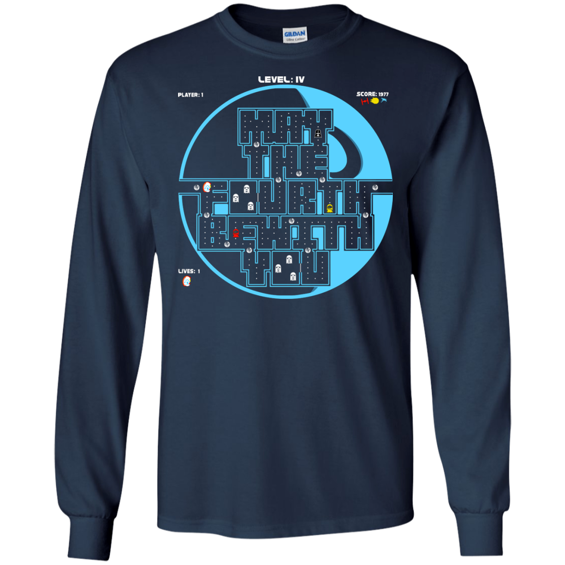 Pacman May The Fourth Men's Long Sleeve T-Shirt