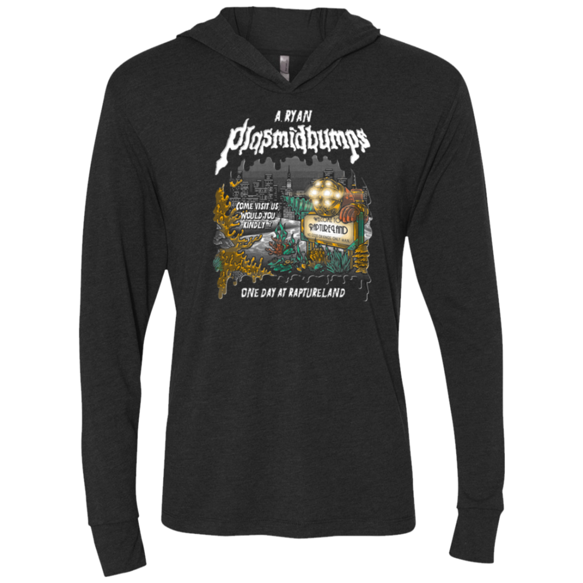 Plasmidbumps Triblend Long Sleeve Hoodie Tee