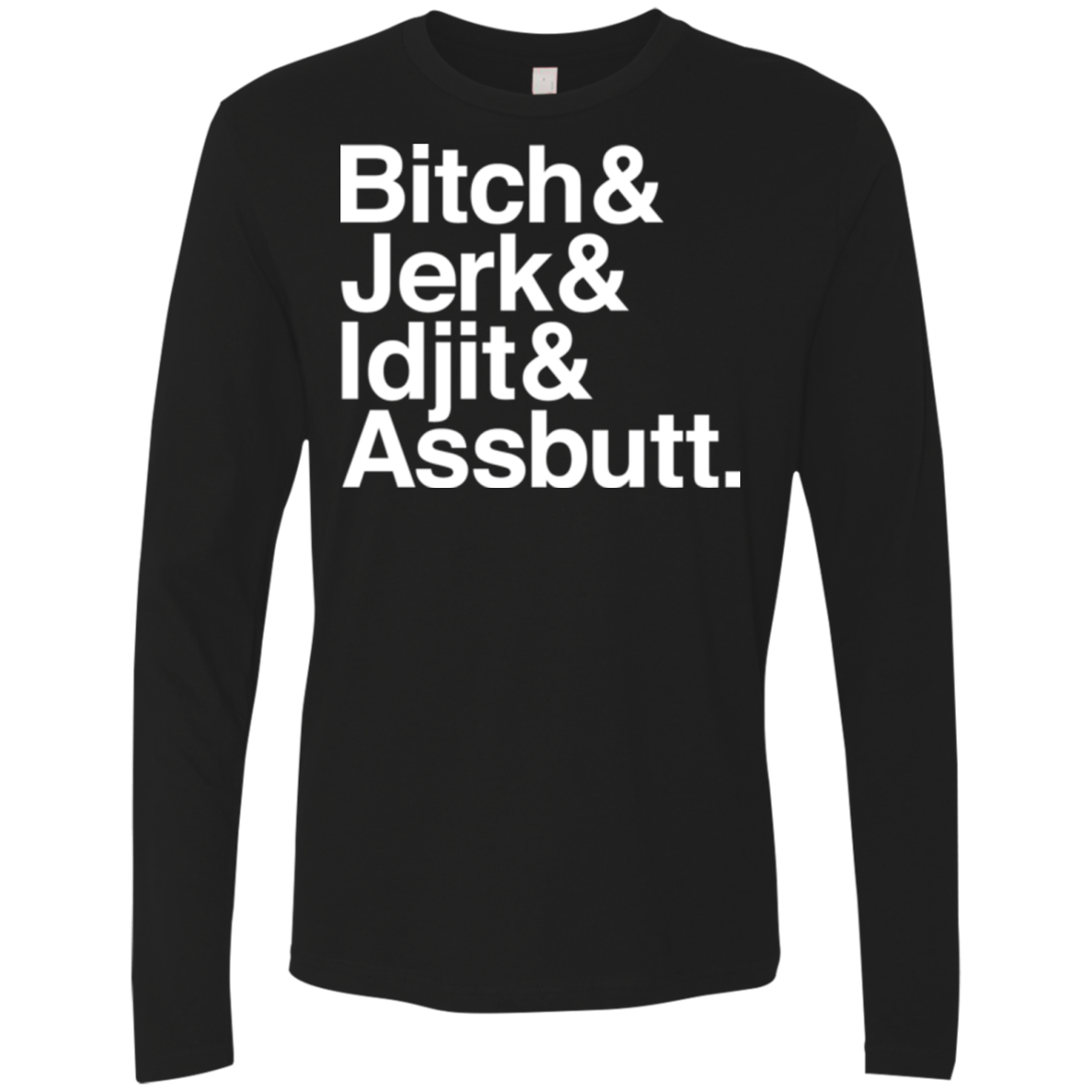 Team Free Will Helvetica Men's Premium Long Sleeve