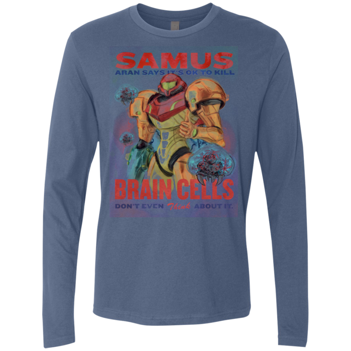 Samus Aran Propaganda Men's Premium Long Sleeve