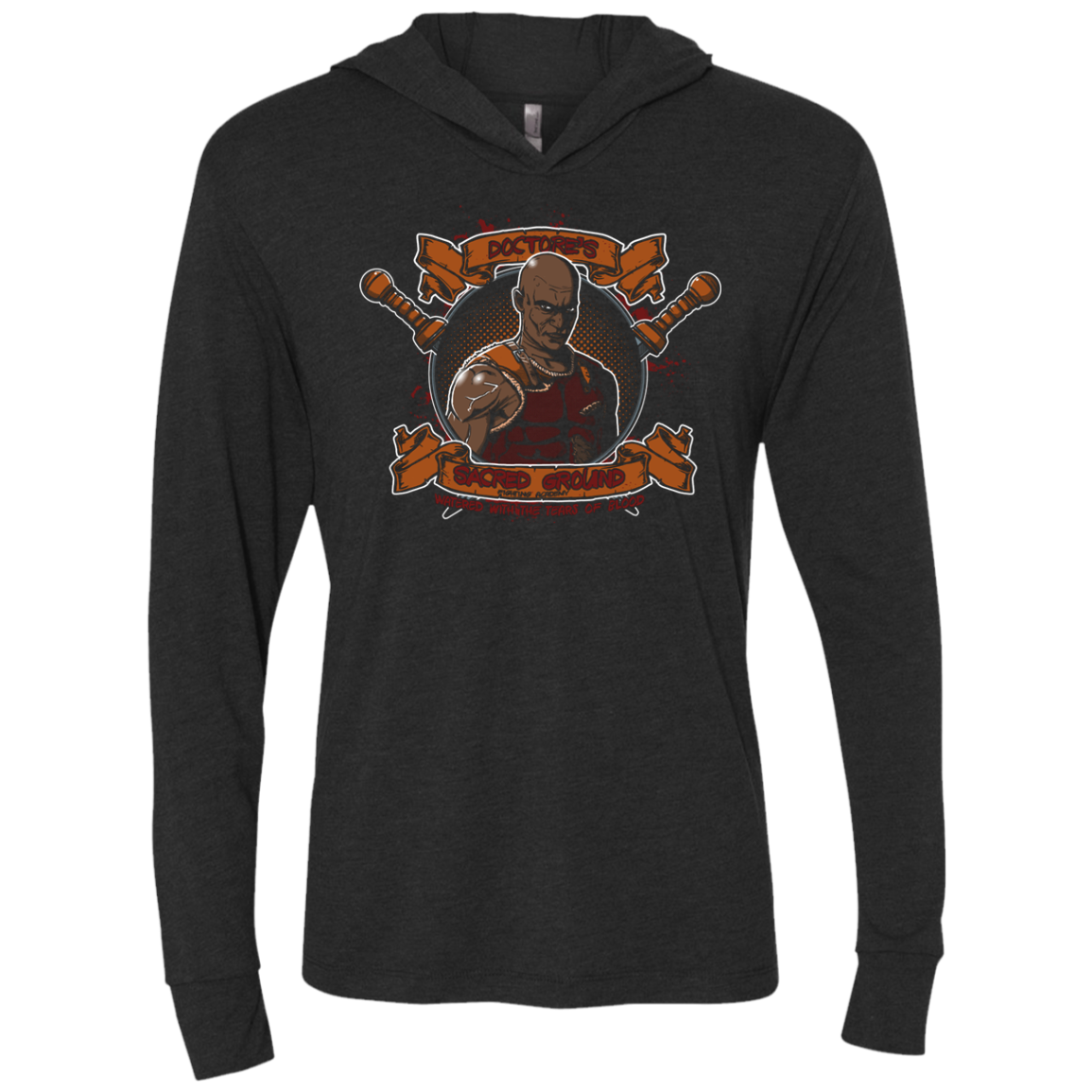 Sacred Ground Triblend Long Sleeve Hoodie Tee