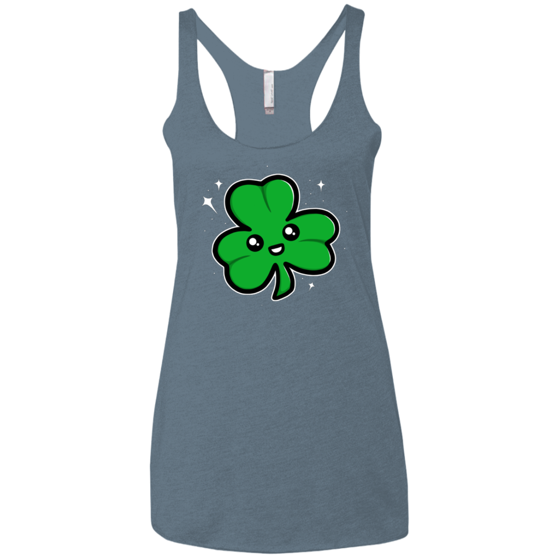 Super Cute Shamrock Women's Triblend Racerback Tank