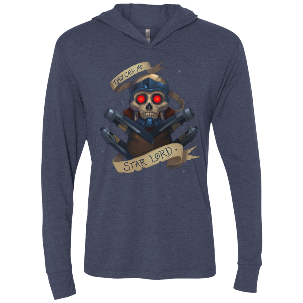 Starlord Triblend Long Sleeve Hoodie Tee