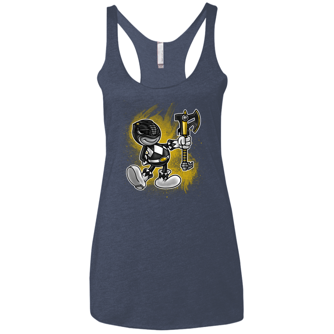 Black Ranger Artwork Women's Triblend Racerback Tank