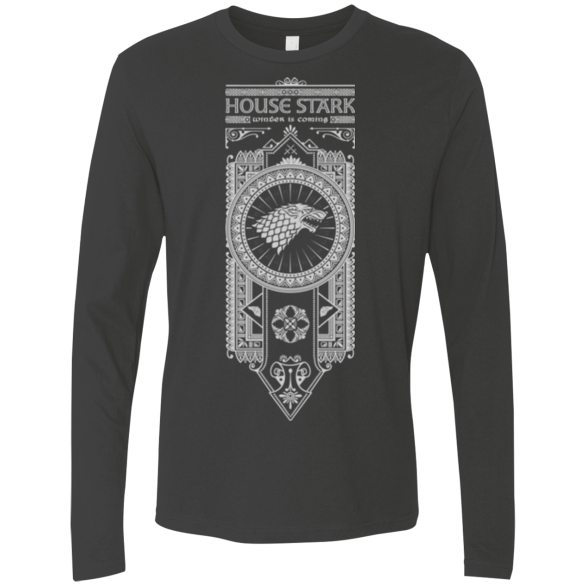 House Stark White Men's Premium Long Sleeve