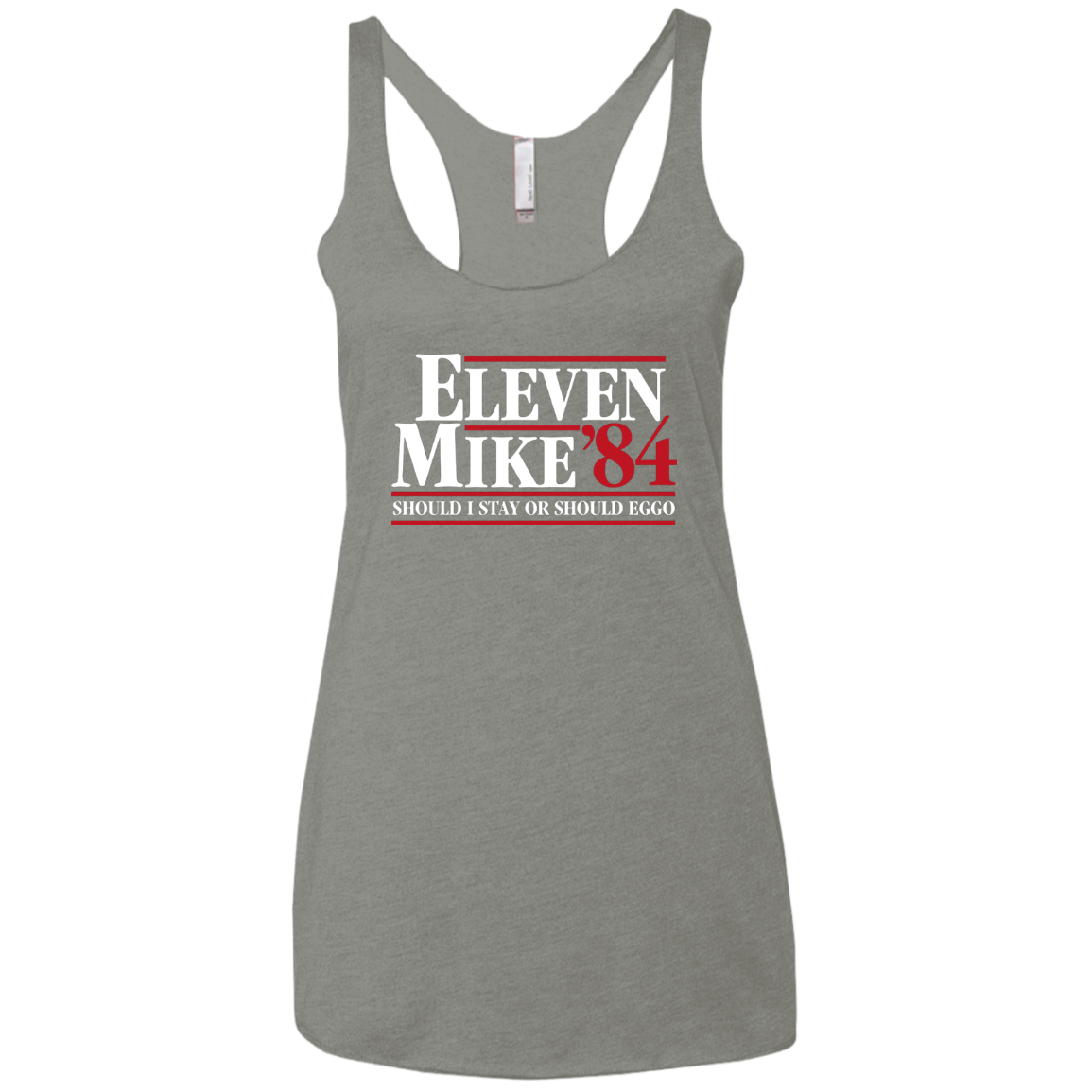 Eleven Mike 84 - Should I Stay or Should Eggo Women's Triblend Racerback Tank
