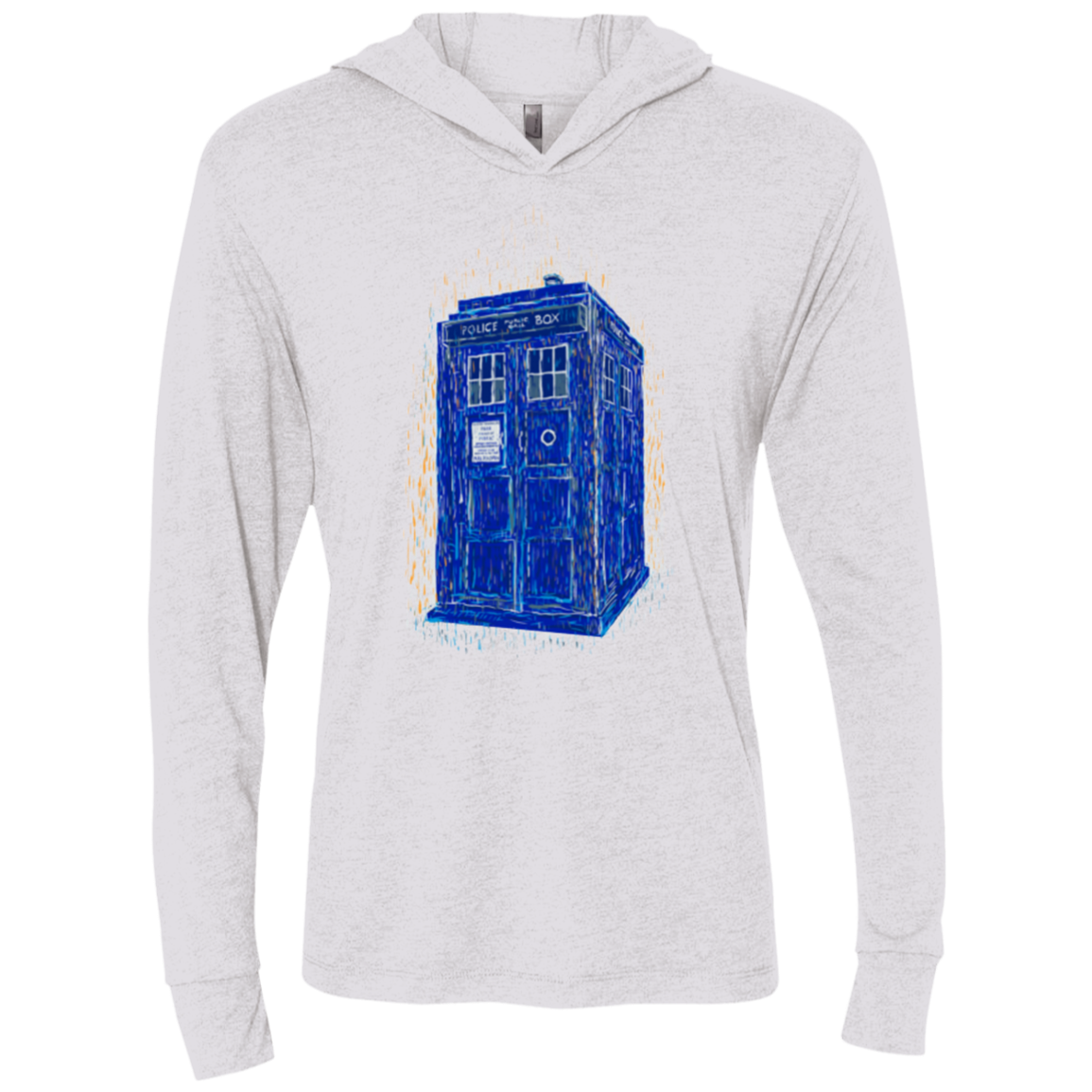 Woodcutardis Triblend Long Sleeve Hoodie Tee