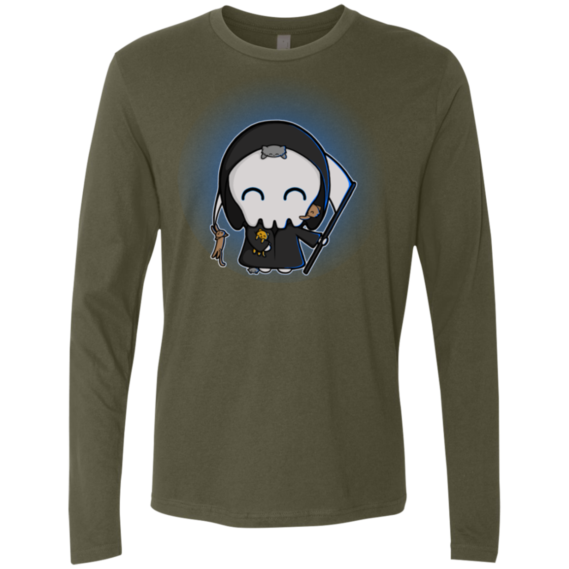 Death Loves Cats Men's Premium Long Sleeve