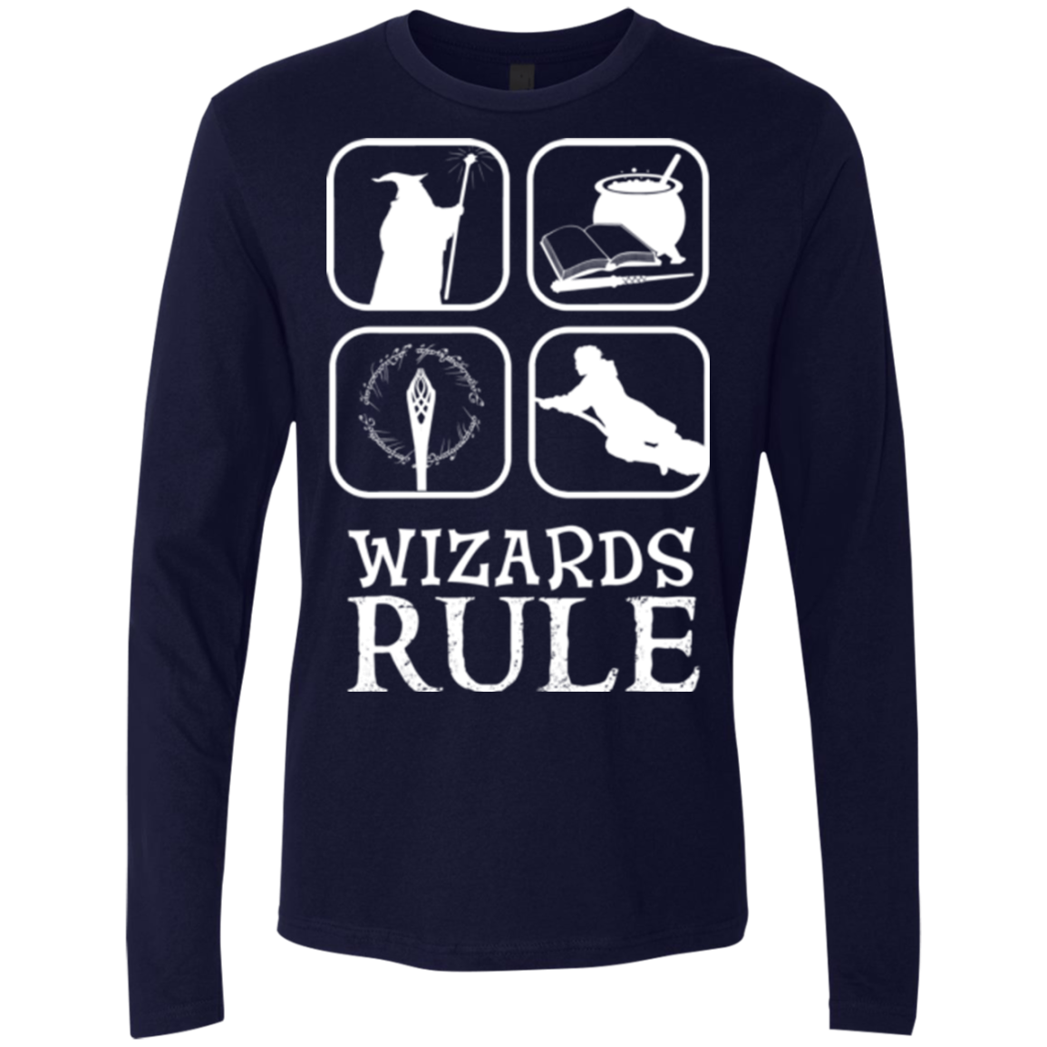 Wizards Rule Men's Premium Long Sleeve
