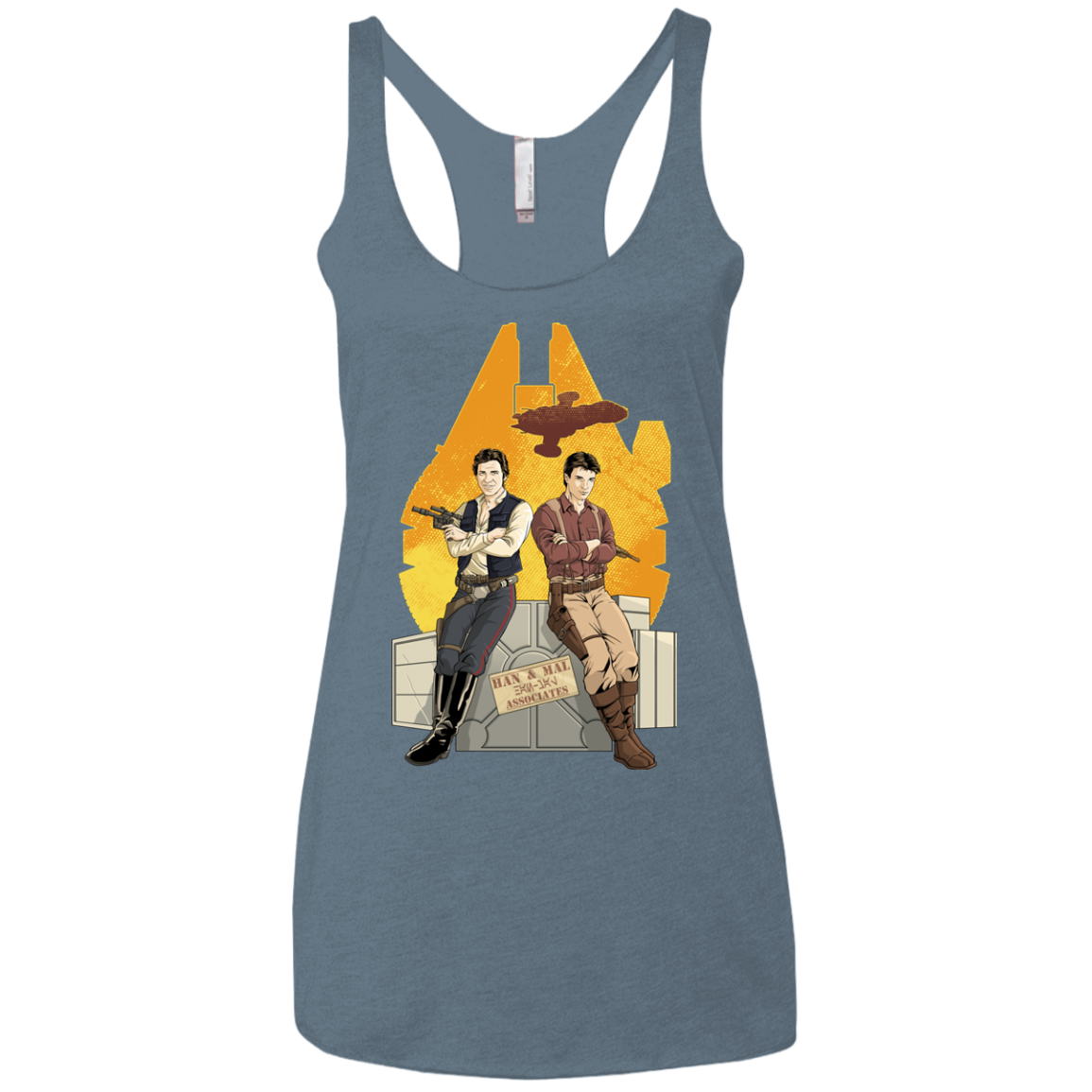 Partners In Crime Women's Triblend Racerback Tank
