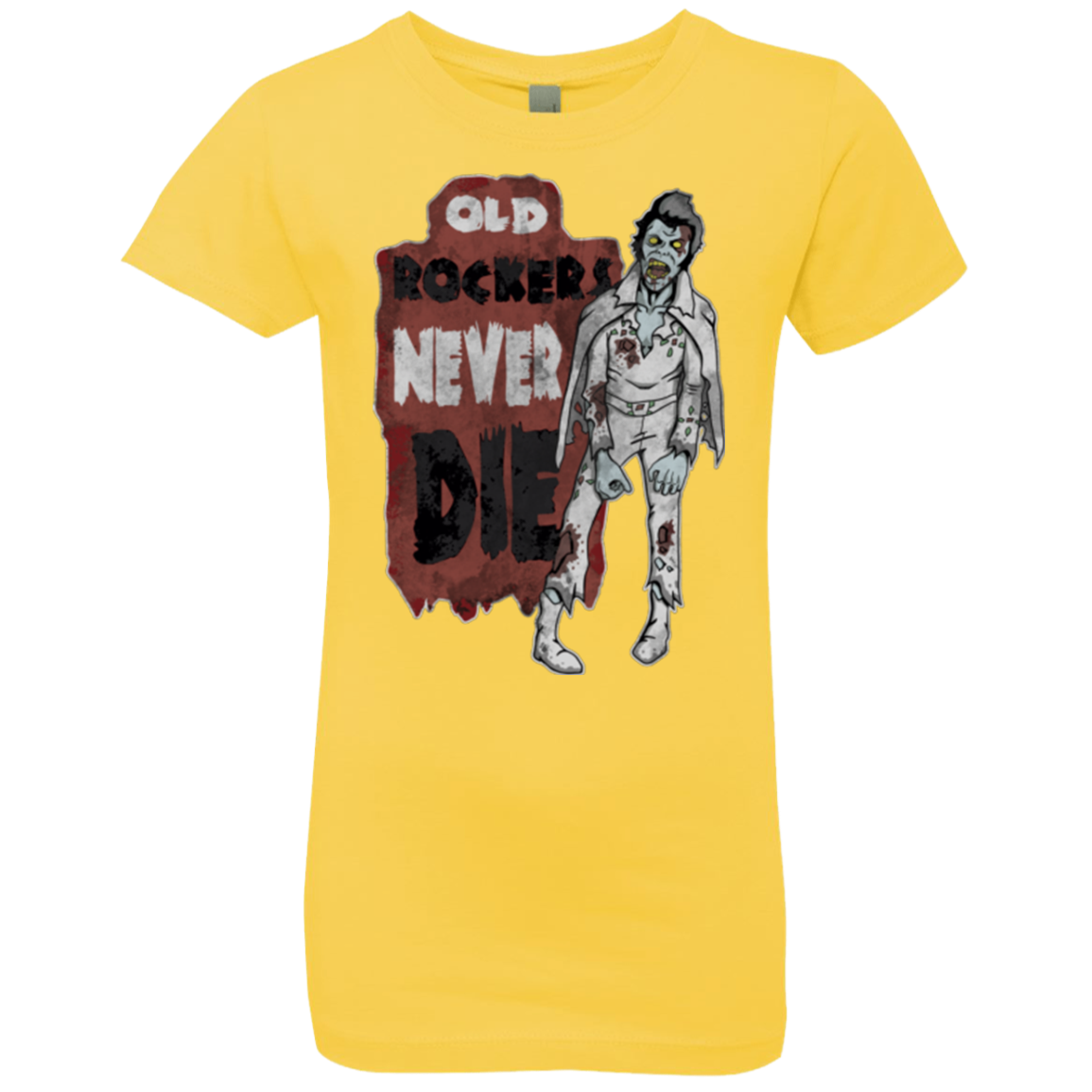 Old Rockers Never Die Girls Premium T-Shirt