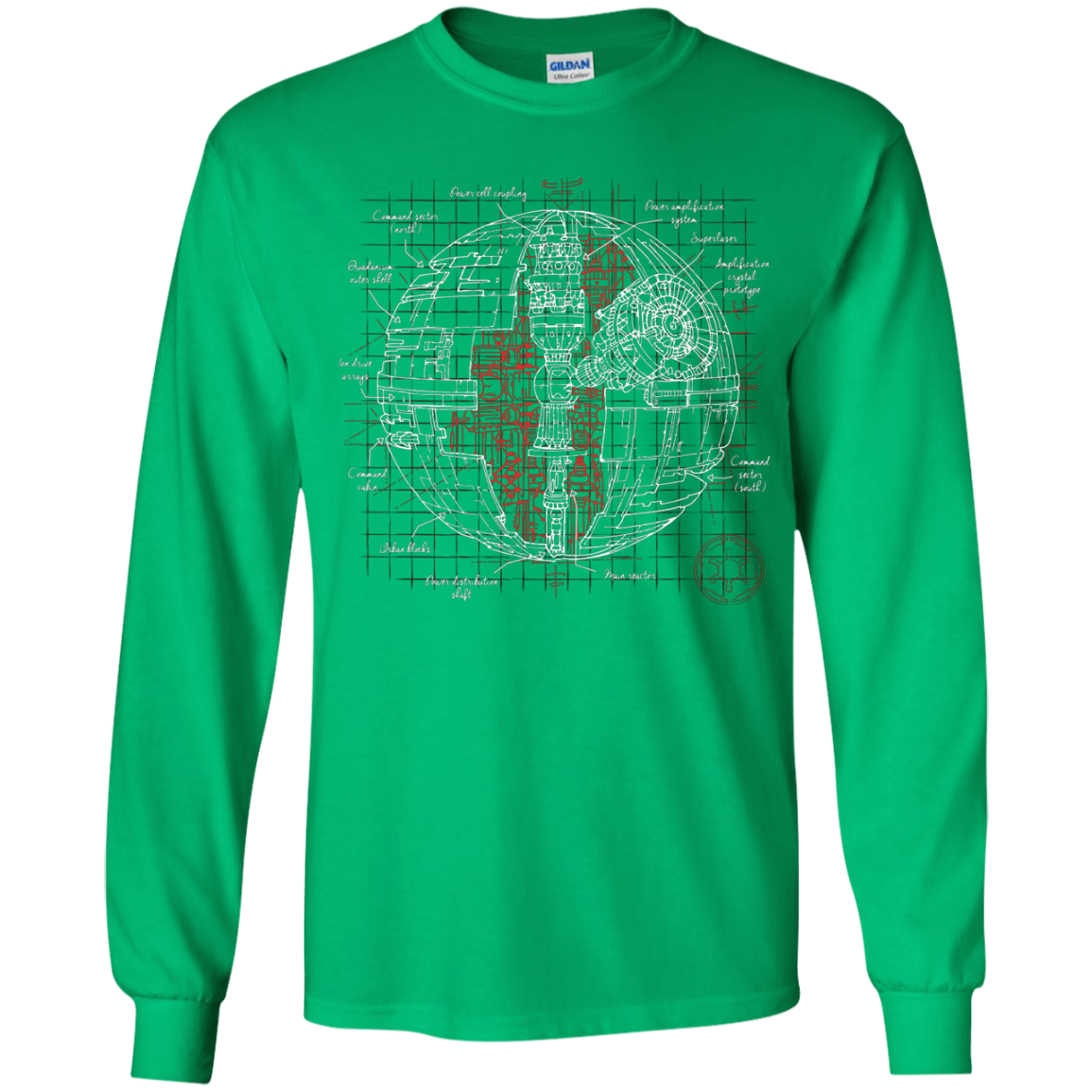 Death Star Plan Youth Long Sleeve T-Shirt