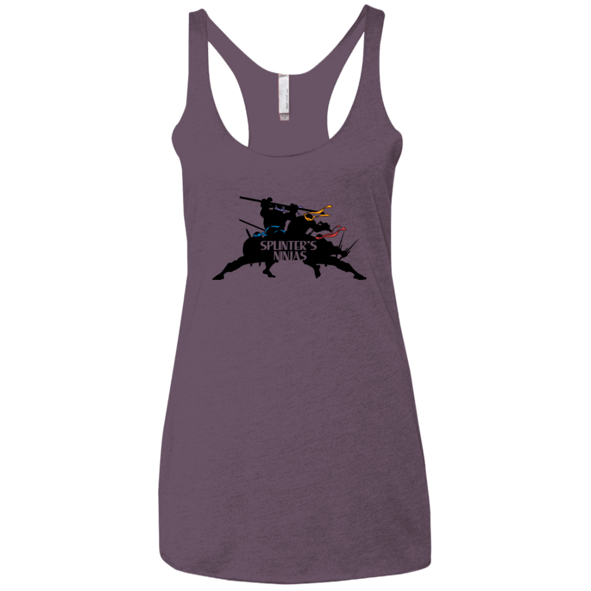 Splinters Ninjas Women's Triblend Racerback Tank