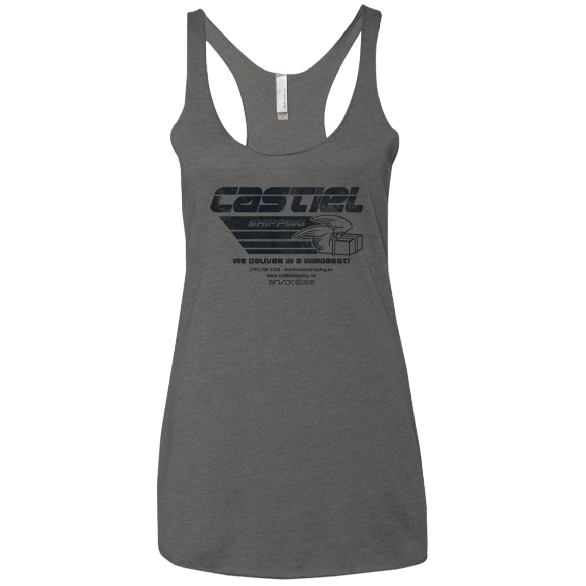 Castiel Shipping Women's Triblend Racerback Tank