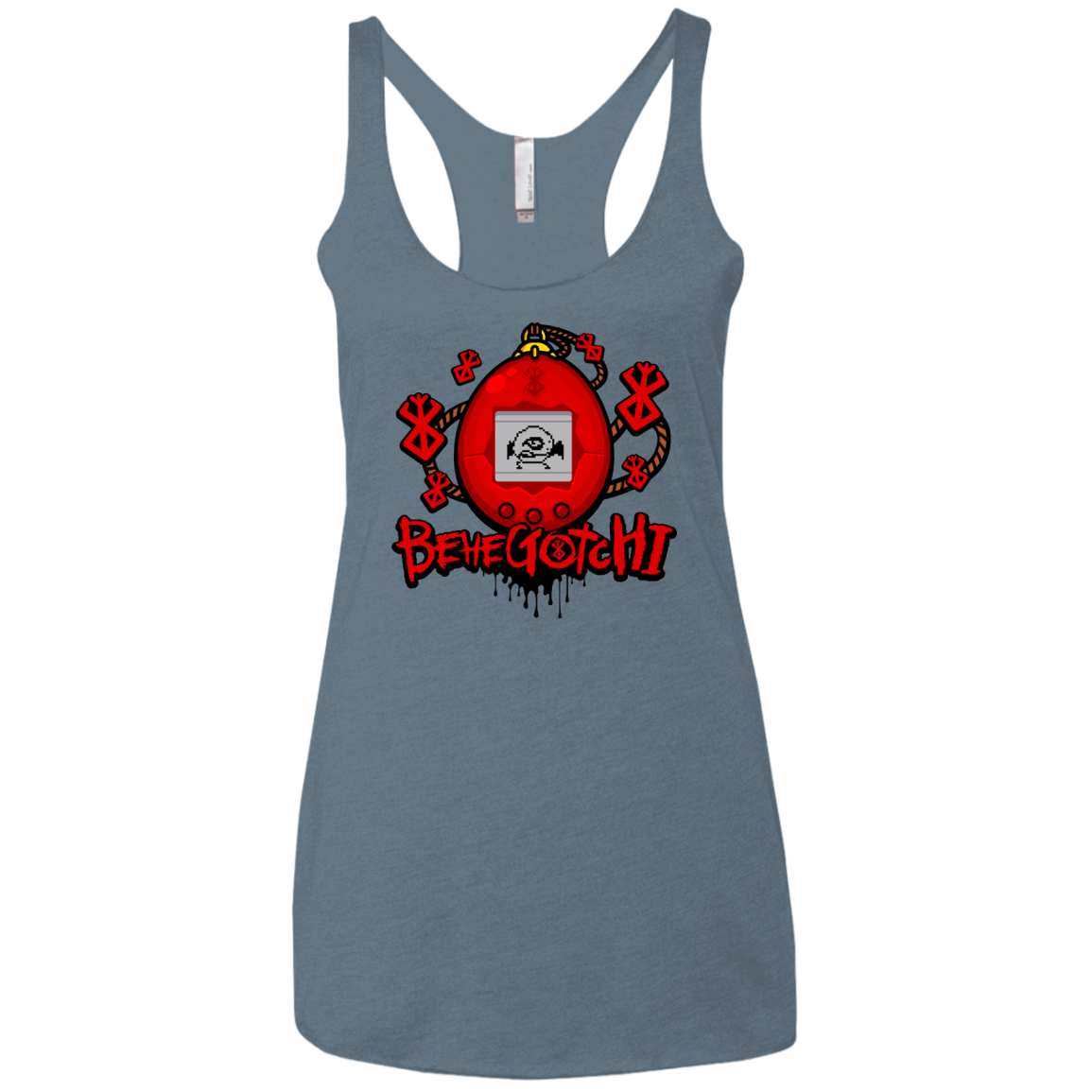 BeheGotchi Women's Triblend Racerback Tank