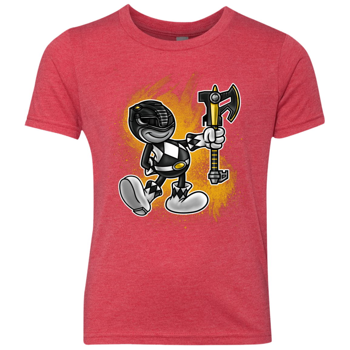 Black Ranger Artwork Youth Triblend T-Shirt
