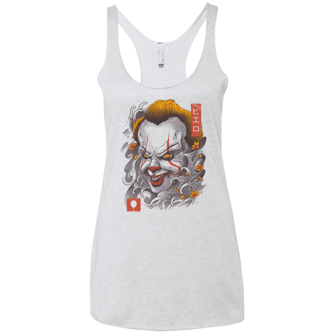 Oni Clown Mask Women's Triblend Racerback Tank