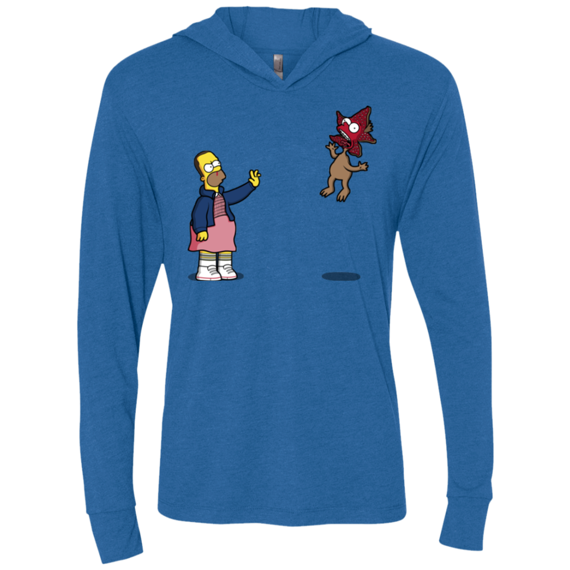 Strangling Things Triblend Long Sleeve Hoodie Tee